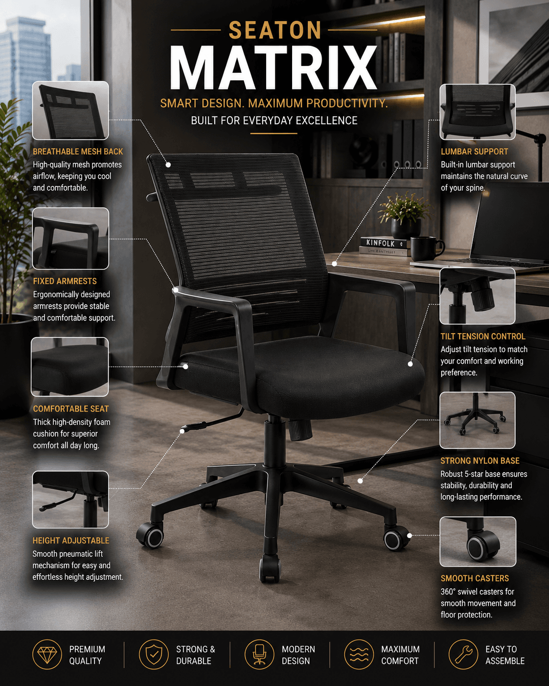Frost White Mesh Chair 2